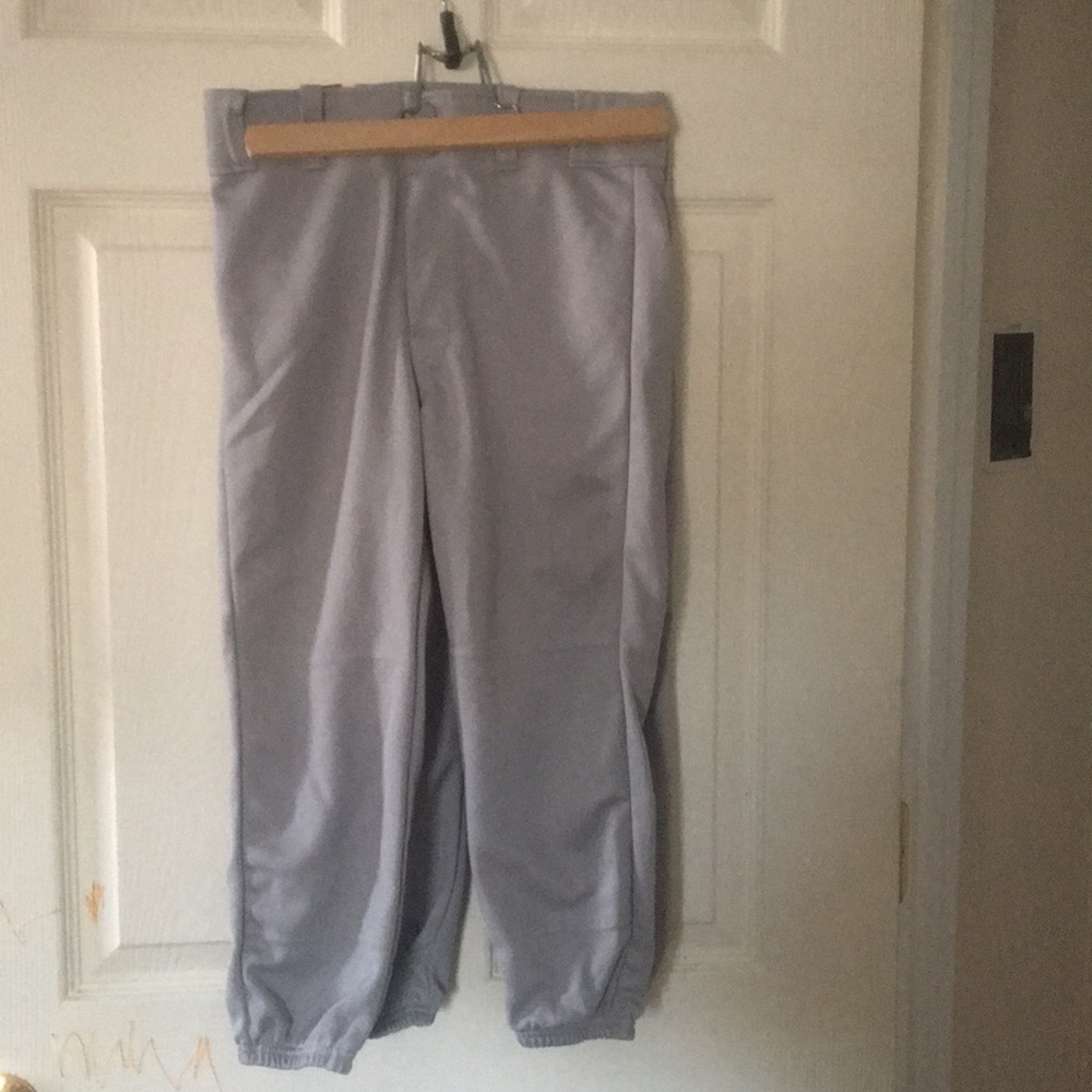 Youth Medium Grey baseball pants